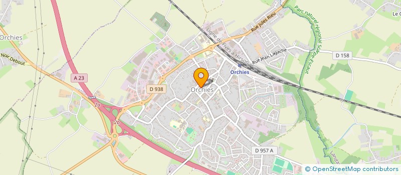 localisation de l'entreprise SCI MA2  ORCHIES