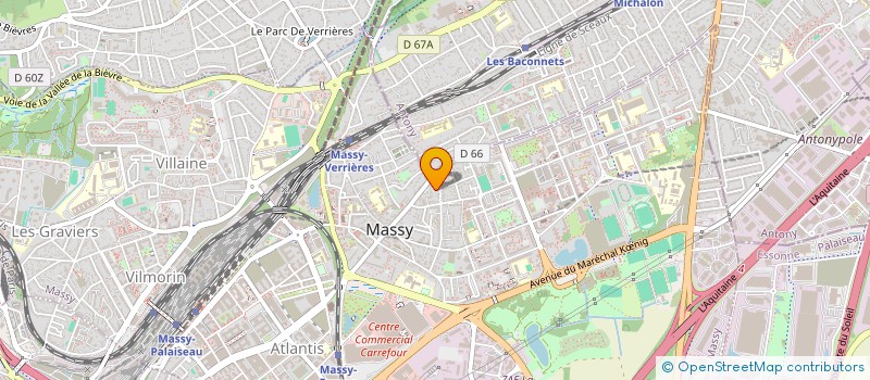 localisation de l'entreprise SCI MA2 à MASSY