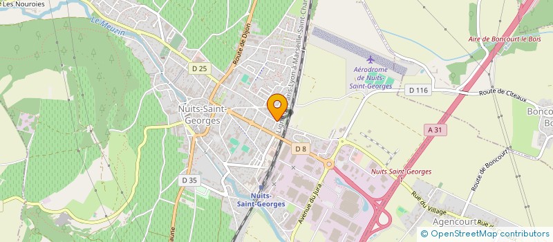 localisation de l'entreprise SCI MA2C à NUITS-SAINT-GEORGES