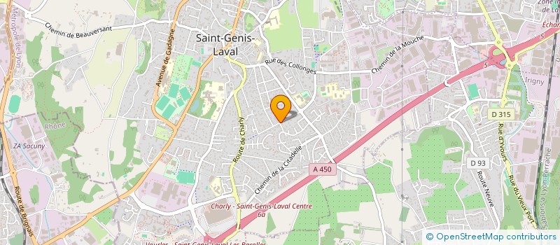 localisation de l'entreprise SCI MA2C  SAINT-GENIS-LAVAL