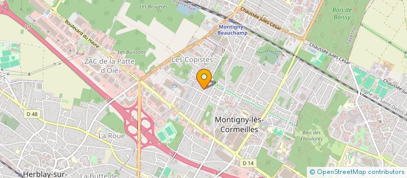 localisation de l'entreprise SCI MA2I  MONTIGNY-LES-CORMEILLES