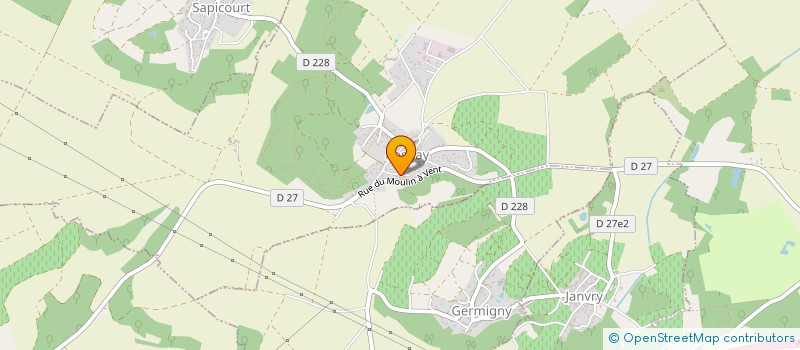 localisation de l'entreprise SCI MA2VIGO à ROSNAY