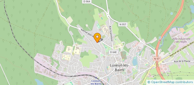 localisation de l'entreprise SCI MA4 à LUXEUIL-LES-BAINS