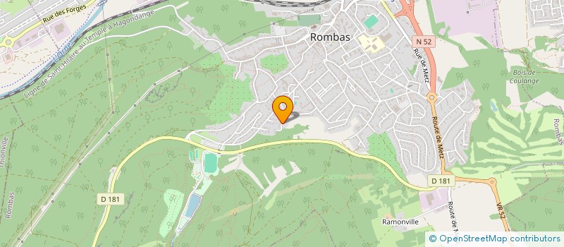 localisation de l'entreprise SCI MA4  ROMBAS