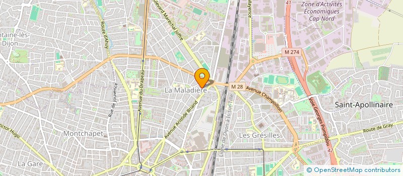 localisation de l'entreprise SCI MAACH à DIJON