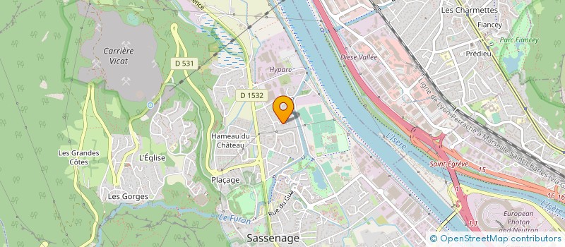 localisation de l'entreprise SCI MAADI  SASSENAGE