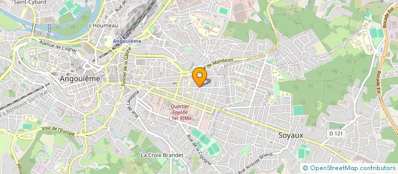 localisation de l'entreprise SCI MAAG 20 à ANGOULEME