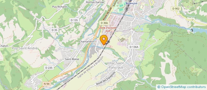localisation de l'entreprise SCI MAAJ à BRIANCON