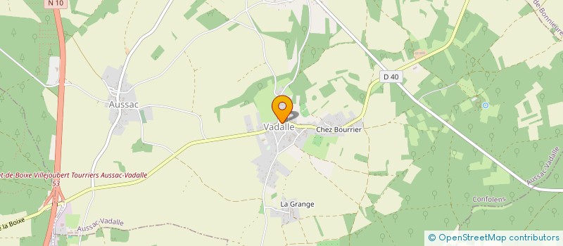 localisation de l'entreprise SCI MAAS à AUSSAC-VADALLE