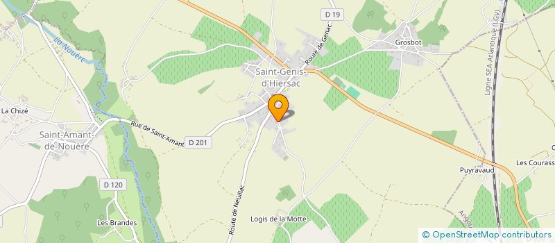 localisation de l'entreprise SCI MAAX à SAINT GENIS D'HIERSAC