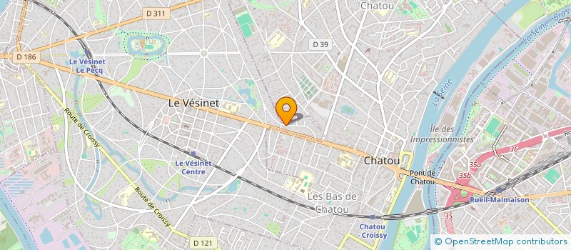 localisation de l'entreprise SCI MABAAN  LE VESINET