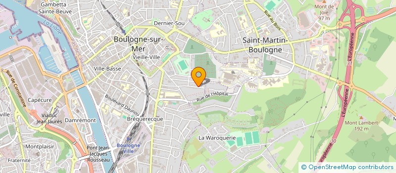 localisation de l'entreprise SCI MABAGA 3  BOULOGNE-SUR-MER