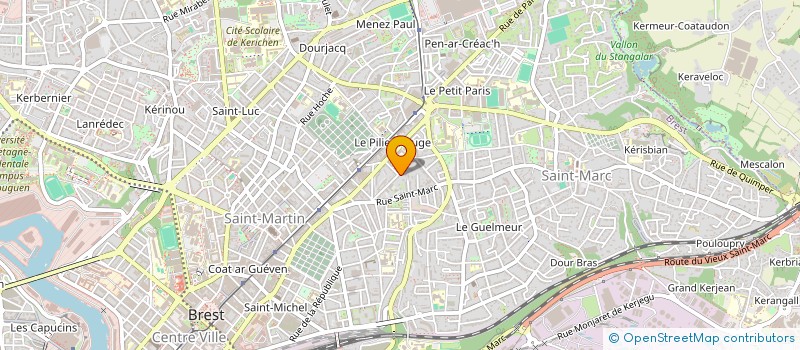 localisation de l'entreprise SCI MABAVI  BREST