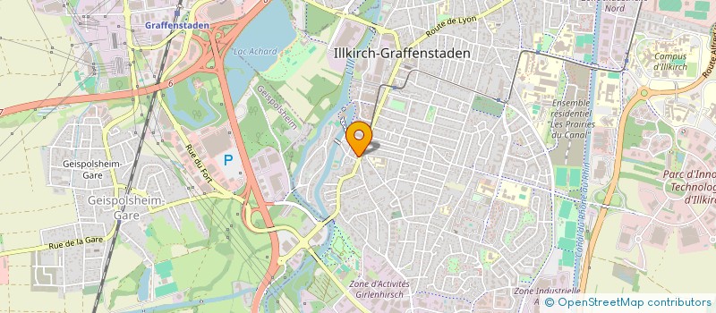 localisation de l'entreprise SCI MABE  ILLKIRCH-GRAFFENSTADEN