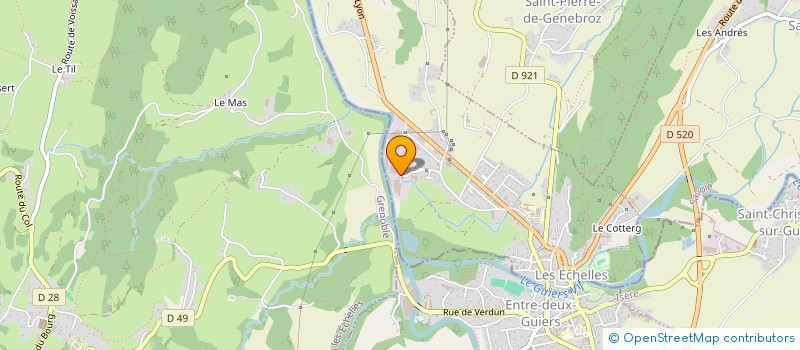 localisation de l'entreprise SCI MABEN LOGISTIQUE  LES ECHELLES