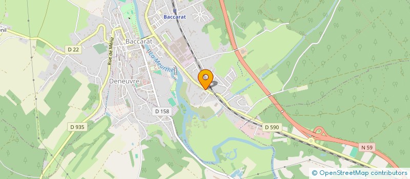 localisation de l'entreprise SCI MABER LOGISTIC  BACCARAT