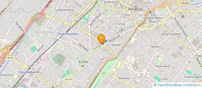 localisation de l'entreprise SCI MABERHA  ROUBAIX