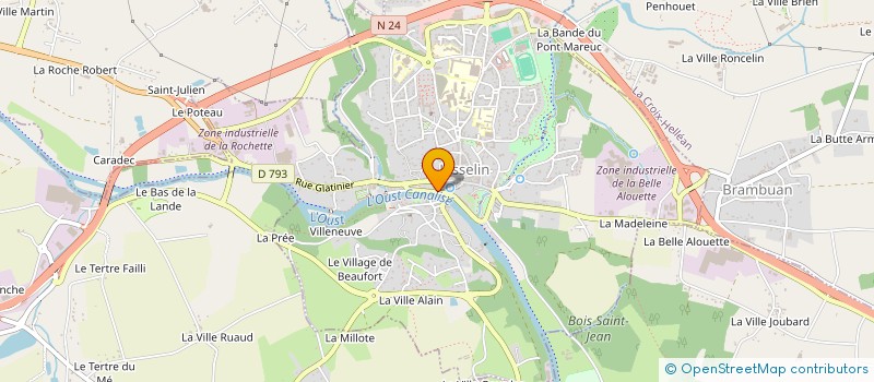 localisation de l'entreprise SCI MABETO  JOSSELIN