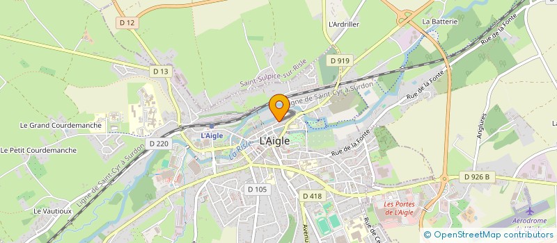 localisation de l'entreprise SCI MABILLE à L'AIGLE