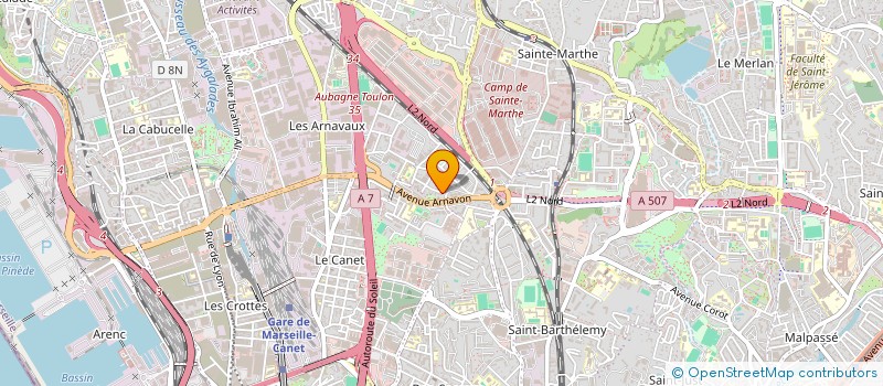 localisation de l'entreprise SCI MABILLY à MARSEILLE