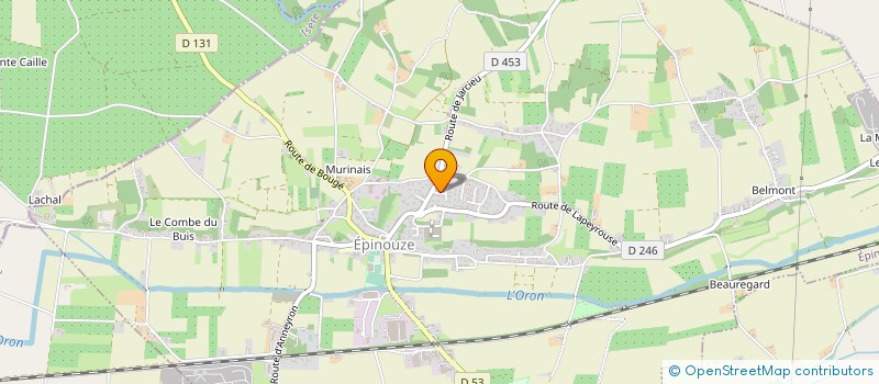 localisation de l'entreprise SCI MABLY à EPINOUZE