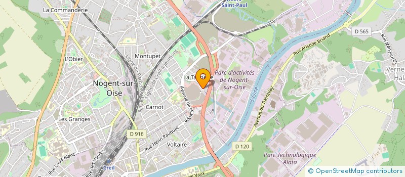 localisation de l'entreprise SCI MABROUK KAKAOUIA  NOGENT-SUR-OISE