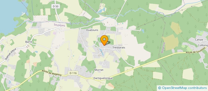 localisation de l'entreprise SCI MABY  SOUSTONS