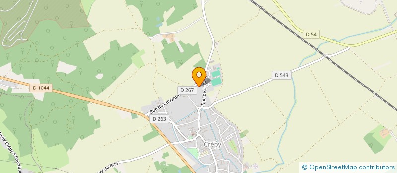 localisation de l'entreprise SCI MAC 1  CREPY