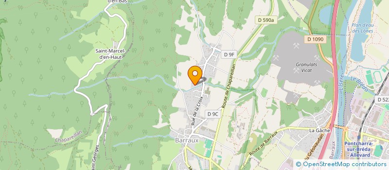 localisation de l'entreprise SCI MAC 2E  BARRAUX