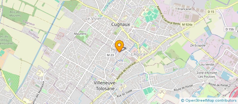 localisation de l'entreprise SCI MAC à VILLENEUVE-TOLOSANE