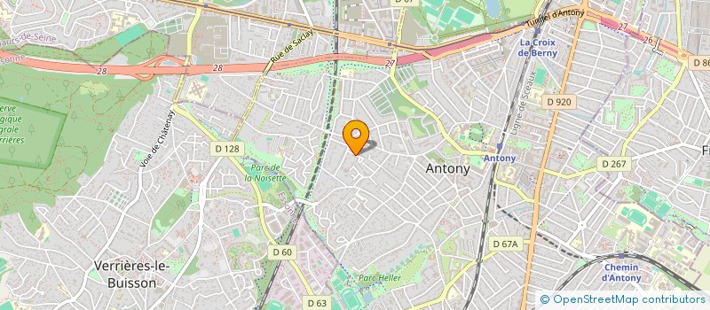 localisation de l'entreprise SCI MAC à ANTONY