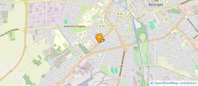 localisation de l'entreprise SCI MAC B.  BOURGES