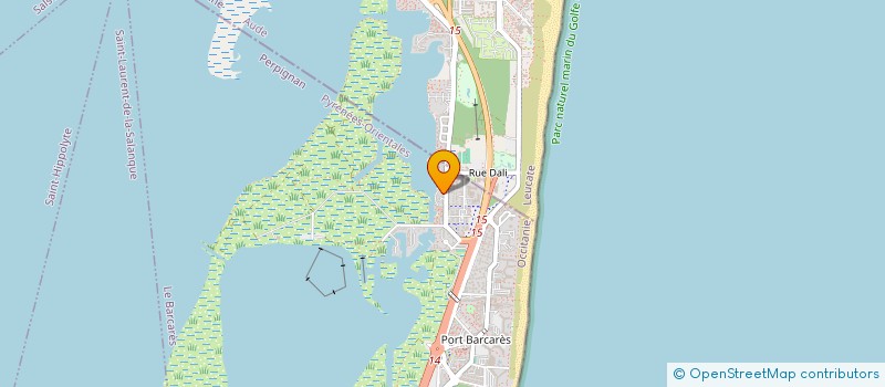 localisation de l'entreprise SCI MAC DAVIMA  LE BARCARES