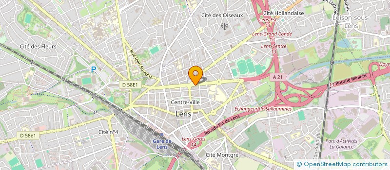 localisation de l'entreprise SCI MAC LENS 2  LENS