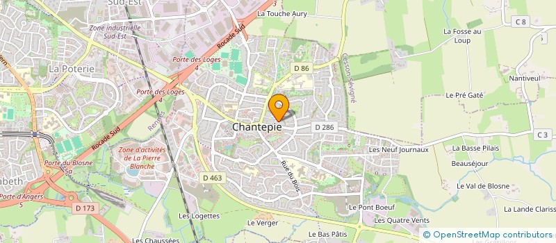 localisation de l'entreprise SCI MAC MAHON  CHANTEPIE