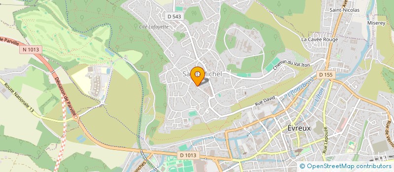 localisation de l'entreprise SCI MACA  EVREUX