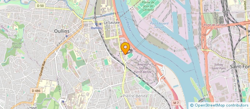 localisation de l'entreprise SCI MACA  OULLINS-PIERRE-BENITE