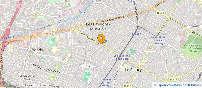 localisation de l'entreprise SCI MACAGE  LES PAVILLONS-SOUS-BOIS