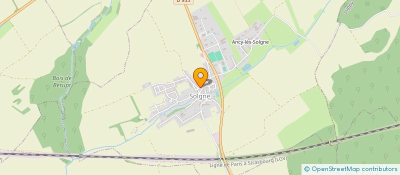 localisation de l'entreprise SCI MACAL  SOLGNE