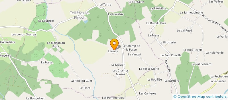 localisation de l'entreprise SCI MACALI à TELLIERES-LE-PLESSIS