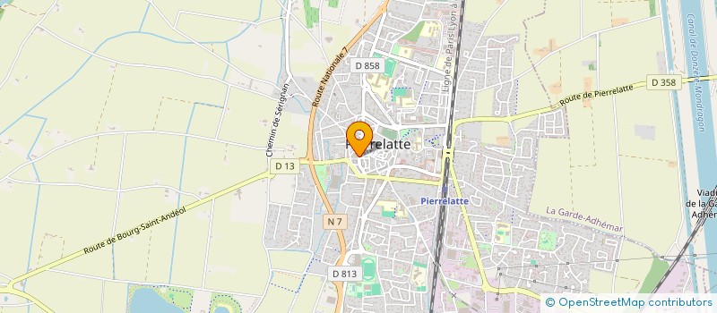 localisation de l'entreprise SCI MACAMP à PIERRELATTE