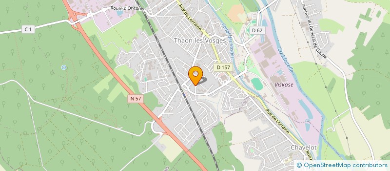 localisation de l'entreprise SCI MACANDO  THAON-LES-VOSGES