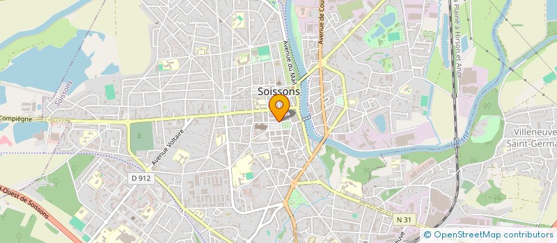 localisation de l'entreprise SCI MACAO à SOISSONS