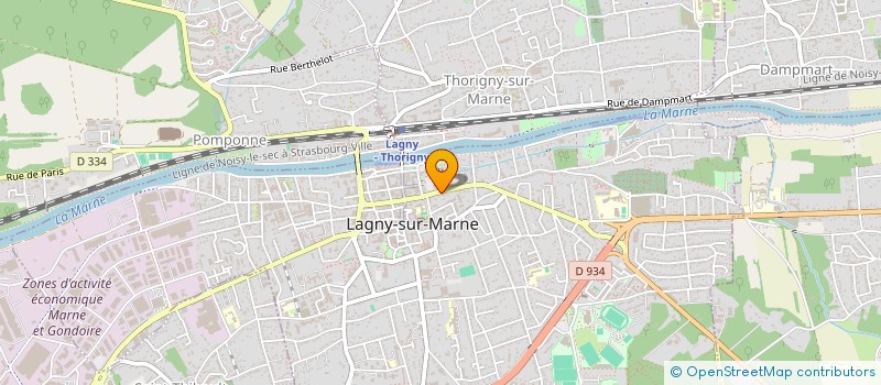 localisation de l'entreprise SCI MACAON  LAGNY-SUR-MARNE