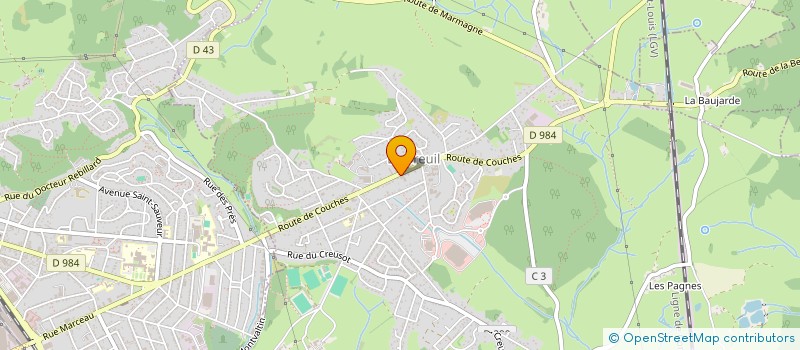 localisation de l'entreprise SCI MACAPA  LE BREUIL