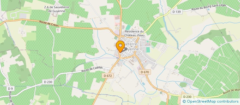 localisation de l'entreprise SCI MACASA ROUX BREVI  SAUVETERRE-DE-GUYENNE