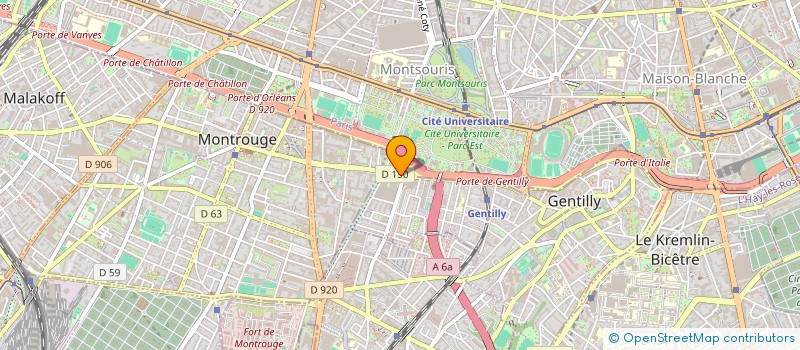 localisation de l'entreprise SCI MACCAD  GENTILLY