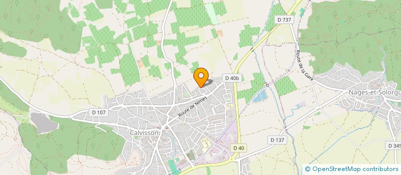 localisation de l'entreprise SCI MACE MARTIN  CALVISSON