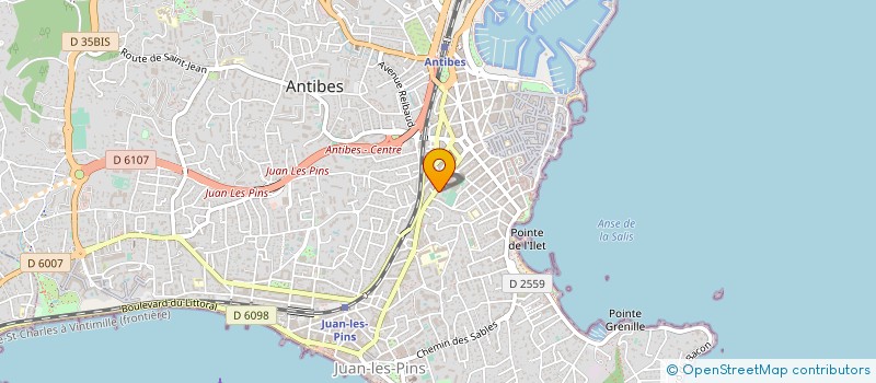 localisation de l'entreprise SCI MACGE à ANTIBES