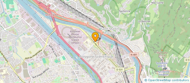 localisation de l'entreprise SCI MACH' à GRENOBLE